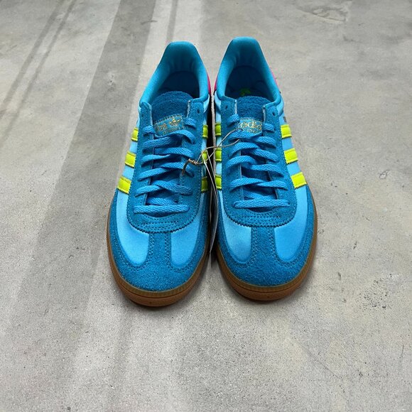 Adidas Handball Spezial Wmn's Sky Rush Solar Yellow Lucid Pink JH5658 - New - Picture 4 of 6